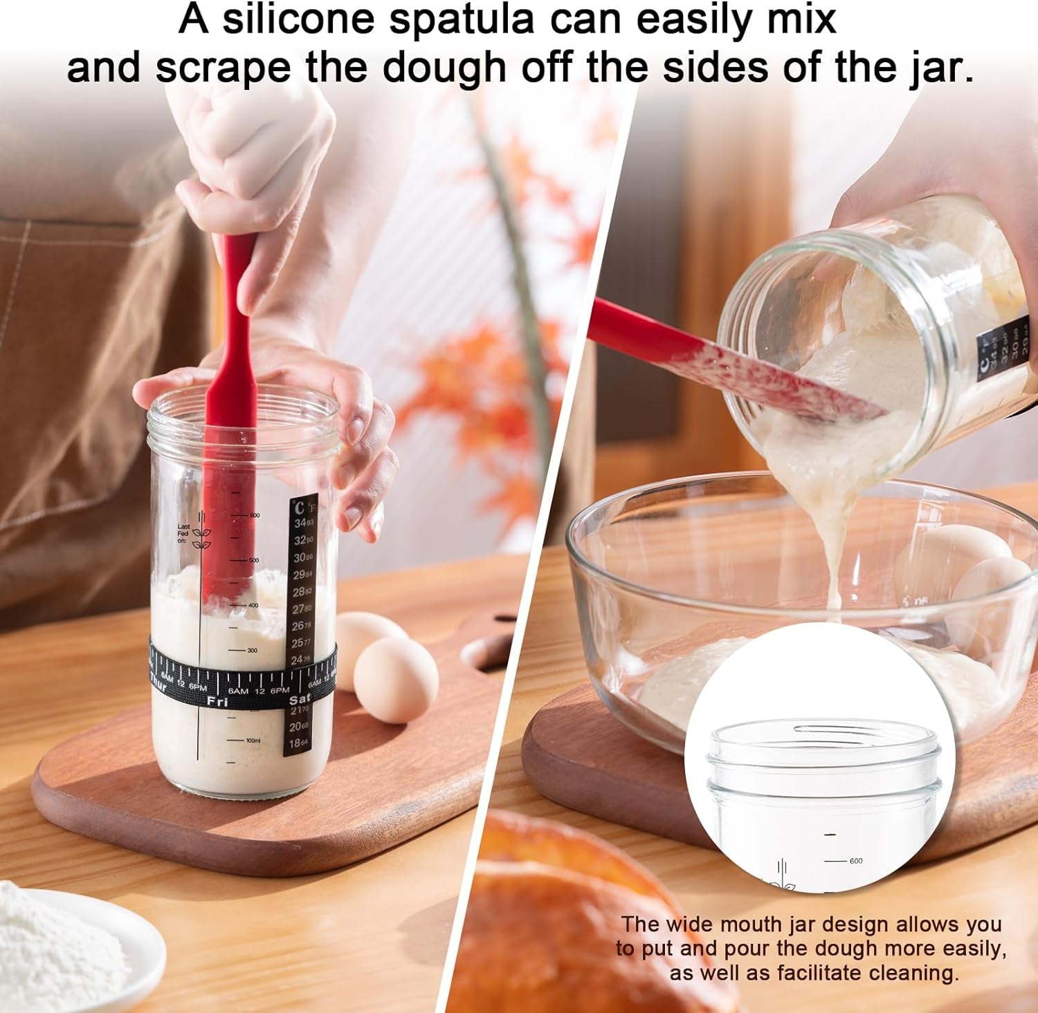 Sourdough Starter Jar Kit with Accessories