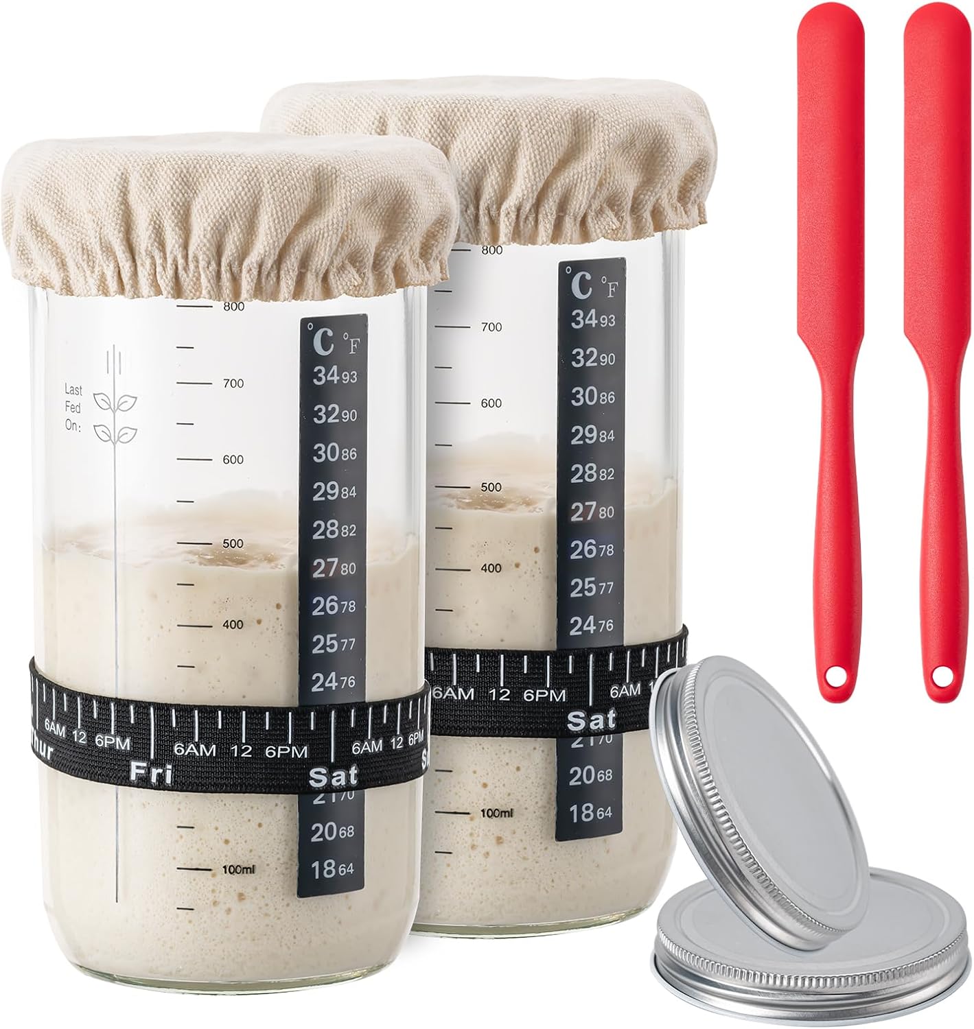 Sourdough Starter Jar Kit with Accessories