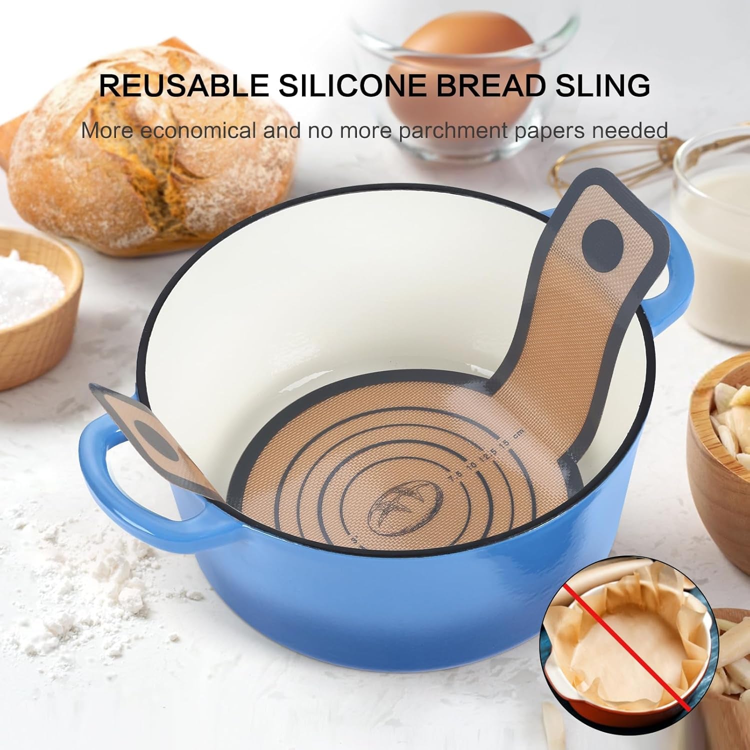 Reusable Silicone Bread Slings 2PCS