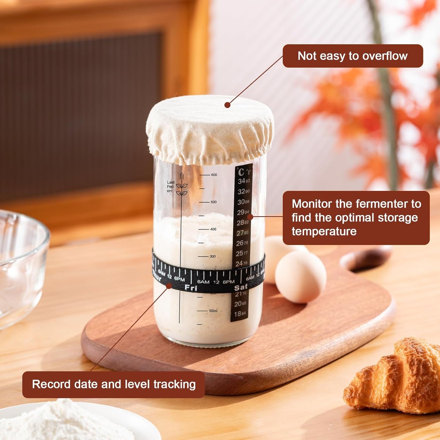 Sourdough Starter Jar Kit with Accessories